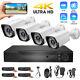 8pack 8ch H. 265+ 5mp Lite Dvr 1080p Outdoor Cctv Home Security Camera System Kit