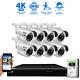 8 Channel Nvr 4k 8mp Outdoor Ai Face Recognition Bullet Security Camera System