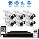 8 Channel Nvr 6x 4k 8mp Outdoor Smart Ai Face Recognition Security Camera System