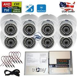 8x Night Vision Security Camera 1080p Indoor Outdoor Home With Power Supply
