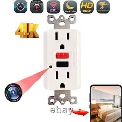 AC Wall Outlet Home Security Nanny Camera WiFi IP Night Vision Camera 1080P HD