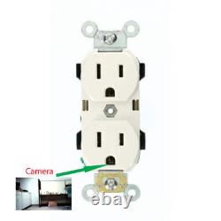 AC Wall Outlet Security Surveillance Camera 1080p HD WiFi IP Home Nanny Camera