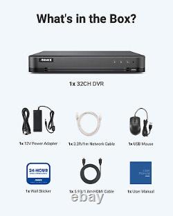 ANNKE 32CH DVR 5MP Video Recorder AI Motion Detection H. 265+ for Security System