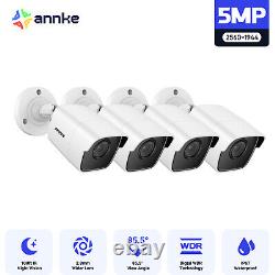 ANNKE 4x 5MP CCTV Security Camera Outdoor IR Home Survelliance Motion Detection