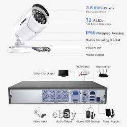 ANNKE 8CH 5MP Lite DVR 1080P Video Home Security Camera System Email Alert 1TB