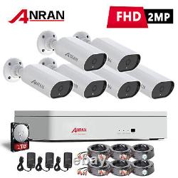 ANRAN 1080P CCTV Security Camera System Outdoor Wired 8CH DVR Home Surveillance