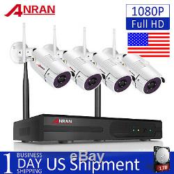 ANRAN 1080P Security Camera System Wireless Outdoor 8CH 2.0MP 1TB WIFI Home CCTV