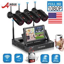 ANRAN 1080P WiFi Camera Security System Outdoor CCTV 7Monitor 1TB Home Wireless