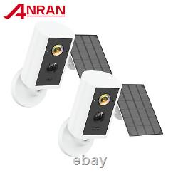 ANRAN 2X Solar/Battery Powered Wireless Security Camera Outdoor Home WIFI CCTV