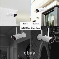 ANRAN 3MP Home Wireless Security Camera System Outdoor 2TB HDD 5MP NVR Audio Kit