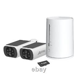 ANRAN 4MP Wireless Solar Battery Home Security Camera System WiFi CCTV Outdoor
