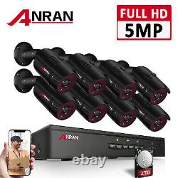 ANRAN 5MP CCTV Security Camera System 1920P Network POE Outdoor IP Home Kit IP66