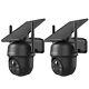 Anran 5mp Hd Wireless Security Camera Home Outdoor Solar Powered Wifi Ptz Camera