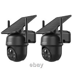 ANRAN 5MP HD Wireless Security Camera Home Outdoor Solar Powered WiFi PTZ Camera