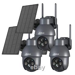 ANRAN 5MP HD Wireless Solar Security Camera System PTZ Outdoor Home 2 Way Audio