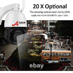 ANRAN 5MP HD Wireless WIFI Home Security Camera 20X PTZ Camera with 2Way Audio