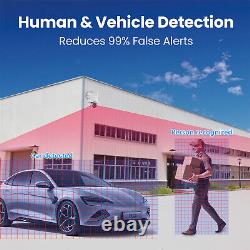 ANRAN 8MP POE Security Camera System Pan/Tilt Outdoor Home 8CH NVR 4TB IR Night