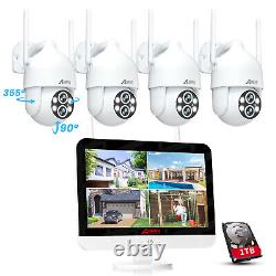 ANRAN Dual Lens 10X Zoom Wireless Security Camera System Home 8CH 13NVR Monitor