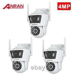 ANRAN Dual Lens Linkage Security Cameras Outdoor Wireless Wifi Home 2 Way Audio