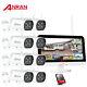 Anran Home Security Camera System Wifi Outdoor Cctv Wireless Audio 12'' Monitor