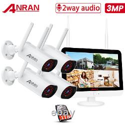 ANRAN Home Security Camera System Wireless Outdoor WiFi 13 1TB 2way Audio HDD