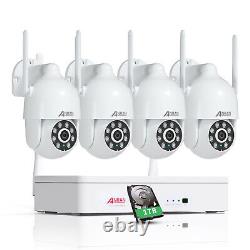 ANRAN Outdoor Security Camera System Wireless Home 5MP 1TB HDD WiFi 2 Way Audio