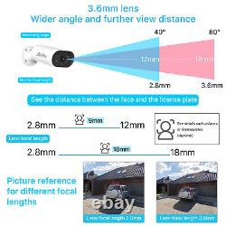 ANRAN POE Security Camera System 5MP Outdoor CCTV Home IP 8CH NVR Night Vision