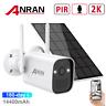 Anran Security Camera System Battery Solar Powered 2k Wirefree Home Outdoor Cctv