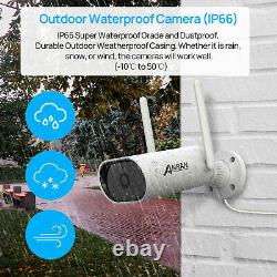 ANRAN Security Camera System Home Outdoor Wireless 3MP 2TB Hard Drive Talk WiFi