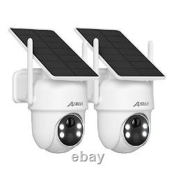 ANRAN Solar Battery Home Security Camera Wireless WiFi 5MP 360° View 2 Way Audio