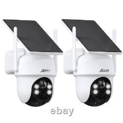 ANRAN Solar Security Cameras Outdoor Wireless Outdoor Home Solar Panel 360° View