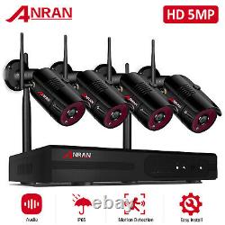 ANRAN WIFI Outdoor Security Camera System Wireless HD 5MP CCTV Home 8CH NVR Kits