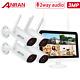Anran Wifi 2k Wireless Security Camera System Home Outdoor 12monitor Cctc Audio