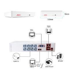ANRAN Wired Home CCTV Security Camera System Outdoor 8CH 1080P DVR Kit IR Night