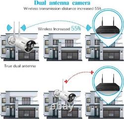ANRAN Wireless Security Camera System WiFi NVR Kit 3MP Outdoor Home