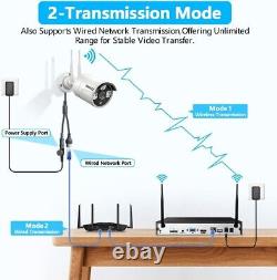 ANRAN Wireless Security Camera System WiFi NVR Kit 3MP Outdoor Home