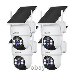 ANRAN Wireless Security Cameras Outdoor Solar Battery Powered Wifi IP Home Audio