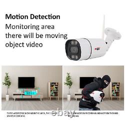 ANSPO Security Camera System Outdoor Wireless Audio Wifi Home CCTV 5MP 8CH NVR