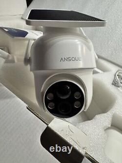 ANSQUE Security Cameras Wireless Outdoor Home System, 4 Camera Kit Solar Powered