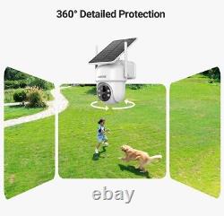 ANSQUE Security Cameras Wireless Outdoor Home System, 4 Camera Kit Solar Powered