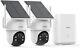 Aosu Security Cameras Outdoor Wireless, 2 Cam-kit, Solar-powered