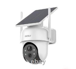 AOSU Solar-Powered Wireless Security Camera 4-Cam D1 Classic Kit