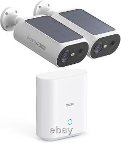 AOSU Solar Security Camera 2K HD, Wireless, Night Vision, 360° View, Easy Instal