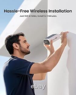 AOSU Solar Security Camera 2K HD, Wireless, Night Vision, 360° View, Easy Instal