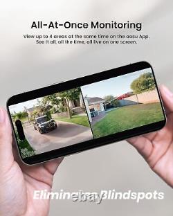 AOSU Solar Security Camera 2K HD, Wireless, Night Vision, 360° View, Easy Instal
