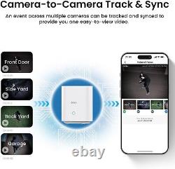 AOSU Solar Security Camera 2K HD, Wireless, Night Vision, 360° View, Easy Instal