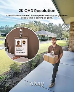AOSU Solar Security Camera 2K HD, Wireless, Night Vision, 360° View, Easy Instal