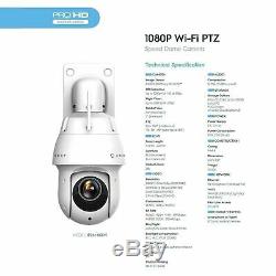 Amcrest 1080P WiFi PTZ IP Camera 25x Optical Zoom Security Surveillance System