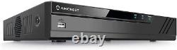 Amcrest NV4108E-HS 4K 8CH POE NVR Home Security Camera System NoHDD Renewed