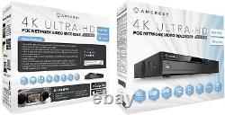 Amcrest NV4108E-HS 4K 8CH POE NVR Home Security Camera System NoHDD Renewed